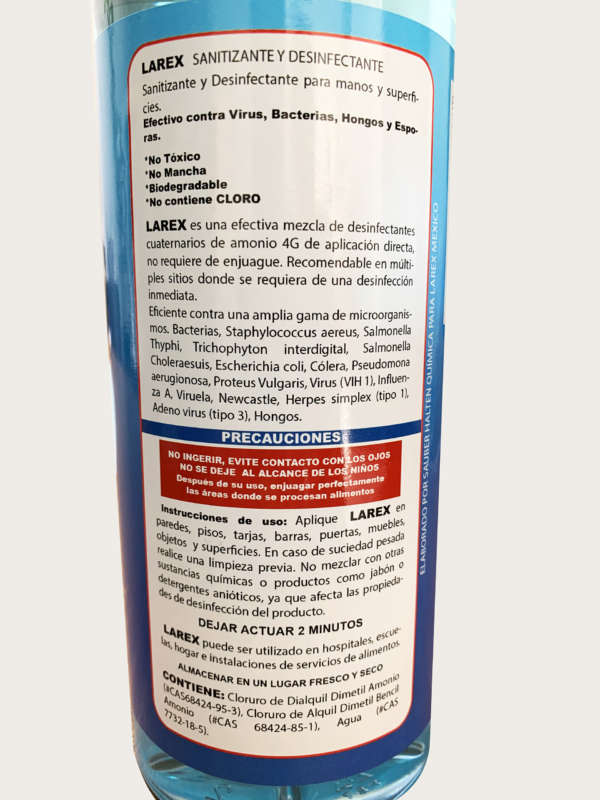 Larex Sanitizante y Desinfectante 1 litro